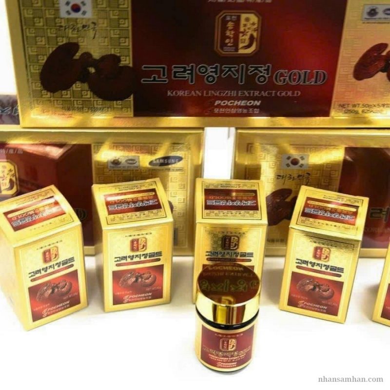 Cao Linh Chi Hàn Quốc Chính Hãng Pocheon Hộp 5 Lọ * 50g